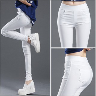White Black Jeans Trousers