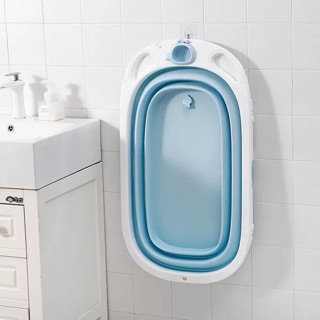 👶 🛁 Inflatable Foldable Baby Bathtub Swimming Bath Tub Pool Portable Folding Design Easy Storage