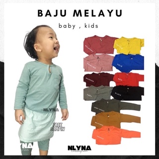 Baju baby boy, Baju melayu baby, baju melayu budak, baju melayu kids, kain sejuk (raya)+ free sampin 🎁 (newborn-8 years)