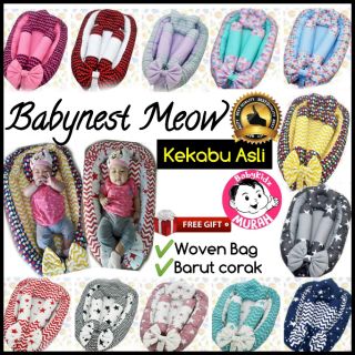 Baby Nest Meow Kekabu Asli 100% + Gifts | Tilam BabyNest Kekabu Asli Baby Bedding Set Tilam Baby Murah Baby nest KICO