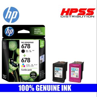 ORIGINAL HP 678 COMBO BLACK + COLOR COMBO PACK INK CARTRIDGE. FOR PRINTER 1015 1515 1518 2515 2545 2548 4645