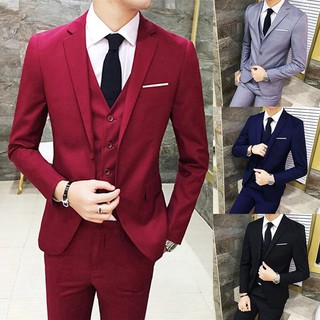 Three-piece men's business suit professional Western-style decoration body groom groom wedding dress tuxedoS-6XL