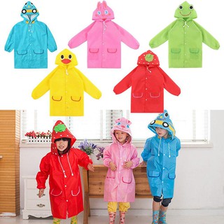 Waterproof Kids Rain Coat Children Raincoat Rainwear Animal Rainsuit