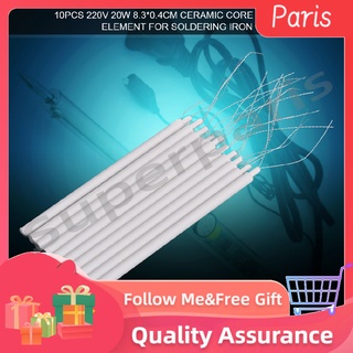 [Wholesale Price] Superparis 10 Pcs Ceramic Core Heating Element for Soldering Iron Two-wire Replacement Heater 20/50W