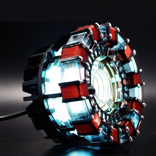 1:1 DIY Super Hero Arc Reactor Ornament Lamp Chest Light Heart Reactor Model
