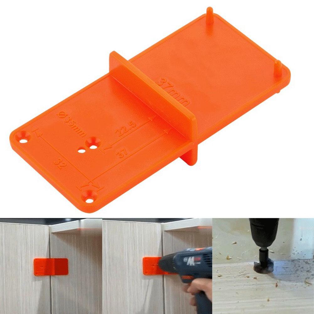 Orange Hinge DIY Tool Accurate Template Woodworking Door Hole Locator