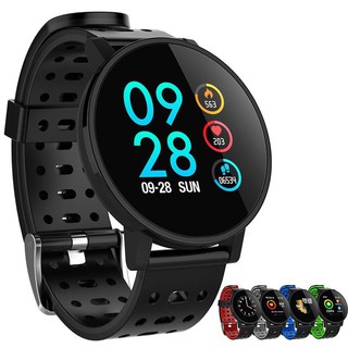 Round Smart Watch Blood Pressure Heart Rate Monitor Step Count Call Message Push