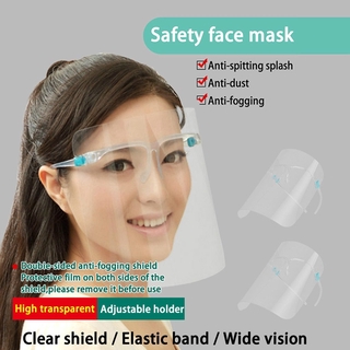 【Glasses + Mask】1/3/5PCS Safety Anti-Oil Splash Face Shield Outdoor Kitchen Cooking Eye Protection Face Shields