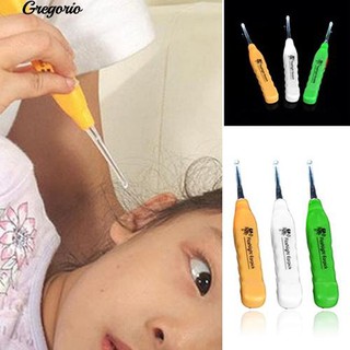 Gregori Kid Baby LED Flashlight Earpick Handle Health Ear Earwax Remover Curette