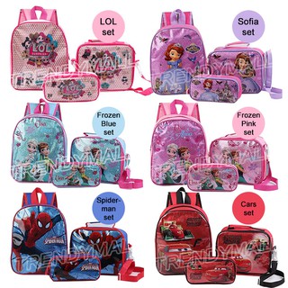 Set kids backpack Baby School Bag Children Backpack Kids School Bags Boys School Backpacks Bag budak preschool (1)
