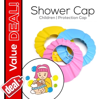 Realeos Kids Protection Soft Shower Cap Hat Bathing - R512 (1)
