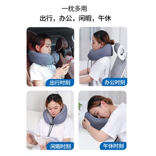 ☆uType Pillow Cervical Spine Neck Pillow Neck Protection Pillow Summer Office NapuShaped Pillow Travel Car Sleeping Arti