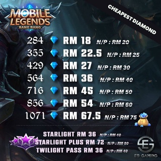 [-10% OFF] Mobile Legend Diamond (ID ONLY)