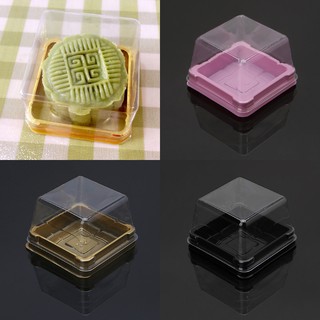 BST✿READY STOCK❀50g Square Moon Cake Trays Mooncake Packaging Box 50 Sets
