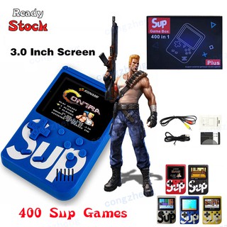 Ready Stock SUP Built-in 400 Games 3.0 inch Retro Classic FC Mini Gameboy Handheld Game Console Emulator AV Out Gift Toy