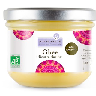 BIO PLANETE Organic Ghee Clarified Butter (180g) - Low Carb, Lactose-free, Rich in Vitamin E