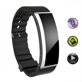 8G Digital Voice Recorder Wristband MP3 Music Player Spy hidden Voice Activated Audio Recorder Wearable Smart band