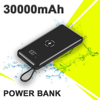 Ready Stock🔥Wireless Ultra-large Capacity 30000mAh Mobile Power Bank Slim Fast Charging Dual USB Output MobilePowerBank