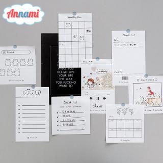 Annami 50Sheets INS Memo Pad Weekly Monthly To Do List Check List Plan Memo Office Supplies