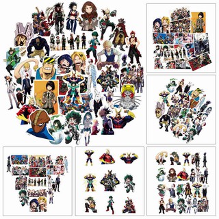 50PCS/SET Anime 2018 My Hero Academia Stickers For Car Laptop Pvc Backpack