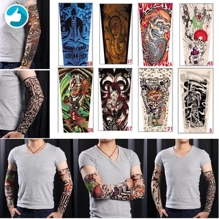 6pcs New Unisex Nylon Elastic Fake Temporary Tattoo Sleeve Body Arm Tatoo Sleeve (1)