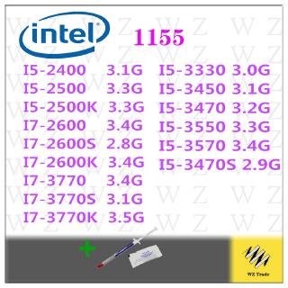 INTEL i5 2400 2500 2500K i5-3470 i5 3330 3450 3570 i7 2600 3770 3770K S 1155 desktop industrial CPU H61 B75 H77 Z77