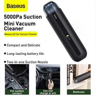 Baseus Car Vacuum Cleaner Mini Handheld Auto Vacuum Cleaner with 5000Pa Powerful Suction For Home & Car & Office