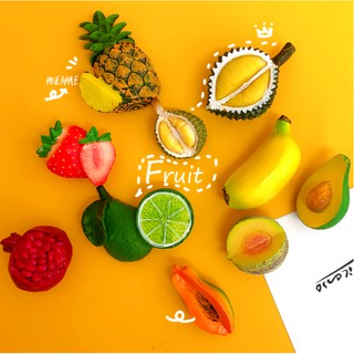 Simulation 3D Fruit Resin Fridge Magnet Cute Home Decoration Refrigerator Stickers