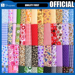 50pcs 10cmx10cm Square Fabric Bundle Patchwork Clothing Sewing Quilting Crafts