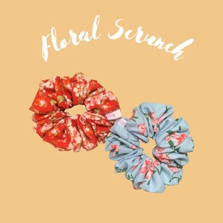 [FLORAL] Pattern Scrunchies Hairties Korean Style