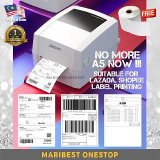 DELI DL-888D THERMAL BARCODE PRINTER 20-108MM LABEL PRINTER SHIPPING LABEL PARCEL EXPRESS WAYBILL STICKER CAN PRINT A6