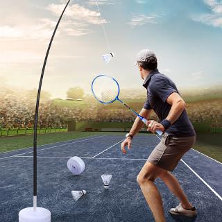 WARBASE Single Person Badminton Training Set Gear Personal Individual Practice Rebound Elastic Rod Sport Exercise - 7292