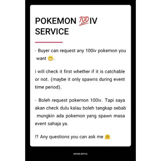 Pokemon Go 100iv & RARE Pokemon Catch Service