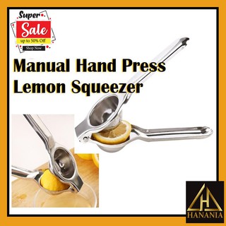 🔥SALE🔥 Pemerah Jus Lemon Limau Nipis Stainless Steel Lemon Orange Lime Squeezer Juicer Hand Press Kitchen Bar Tool