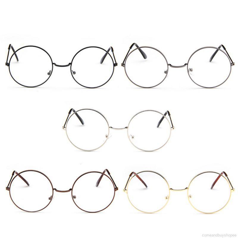 🌱Hot!!!🌱Girl's Metal Frame Eyewear Designer Round Glasses Clear Lens