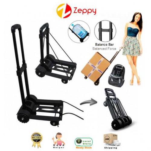 Heavy Duty 2 and 4 Wheels Folding Travel Luggage Carrier Shopping Cart Trolley