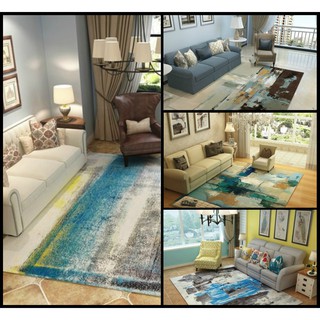 SiDo Home Carpet＆Tatami Karpet Rug 200x300 Karpet Gebu Azure tone abstract painting Carpet Floor Mats