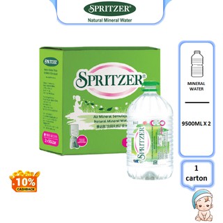 {Hot Deal! RM8. 06/bottle }Spritzer Mineral Water 9.5L x 2 btl (Max 1ctn In Shipment Order) (1)
