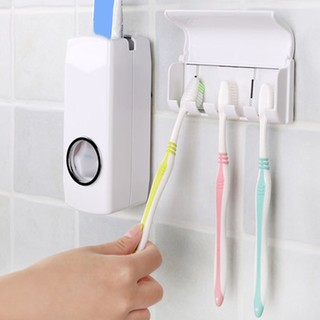 (🔥Hot Sale!) Automatic Toothpaste Dispenser With Five Toothbrush Holder