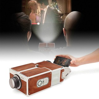 [Big Sale] Vintage Portable Mini DIY Cardboard Home Cinema Phone Projector