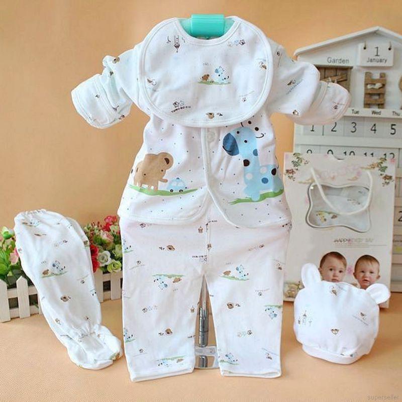 Newborn Baby Cotton Shirt and Pants Long sleeves Set