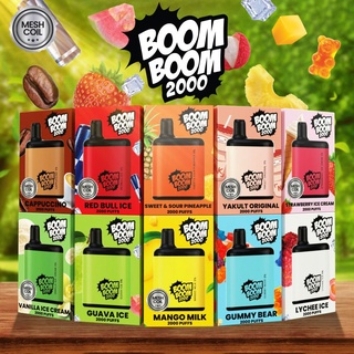 NEW BOOM BOOM Disposable 2000 Puffs Rechargeable READY STOCK