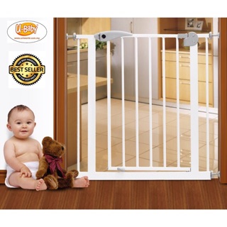 U-Baby XY008 75-85cm to 135-145cm Baby Auto Lock Safety Gate (White) ( XY00810 XY00820 XY00830 ) Pagar Keselamatan