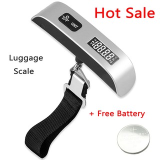 Portable 50kg10g LCD Digital Hanging Luggage Hook Electronic Weight Travel Scale