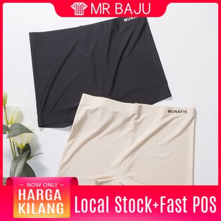 [Local Ready Stock] MUNAFIE Icesilk Safety Pant Underwear Shapewear Women Clothing Slimming Panties - W049