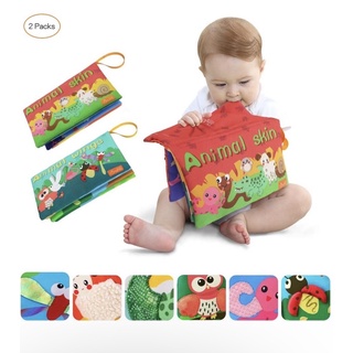 Disney Jollybaby TUMAMA touch & feel Teether animal tails cloth book Soft Books baby infant kids activity tail book