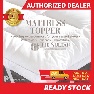 Mattress Topper Queen King Sultaé THE SULTAN Microfibre Ready Stock Pelapik Tilam 100% Cotton Fabric