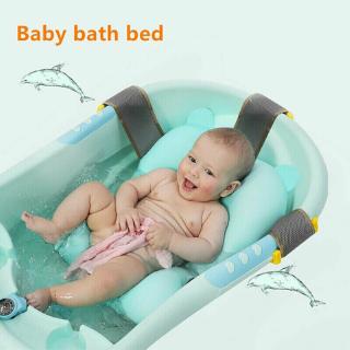 Foldable Newborn Baby Bath Tub Pillow Non-slip Floating Bathing Pad for Newborns Infants