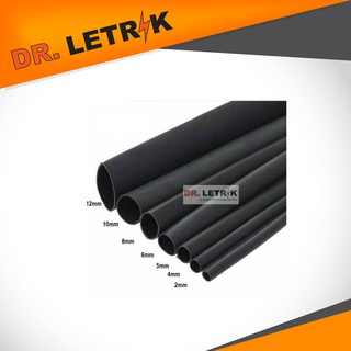 5Meter Black 2:1 Heat-Shrink Tubing Heatshrink Sleeving Heat Shrink (1)