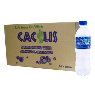 [Max 1 Only ] CACTUS (1 Ctn = 24 x 500ml) Natural Mineral Water ***100% FRESH & NEW STOCKS***